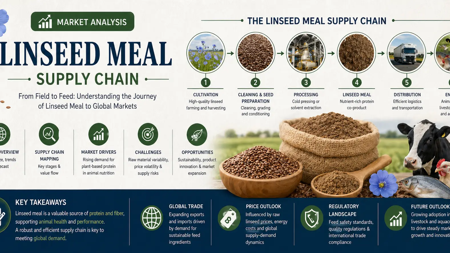 Linseed Meal Supply Chain Dynamics and Market Flow 2026 Outlook
