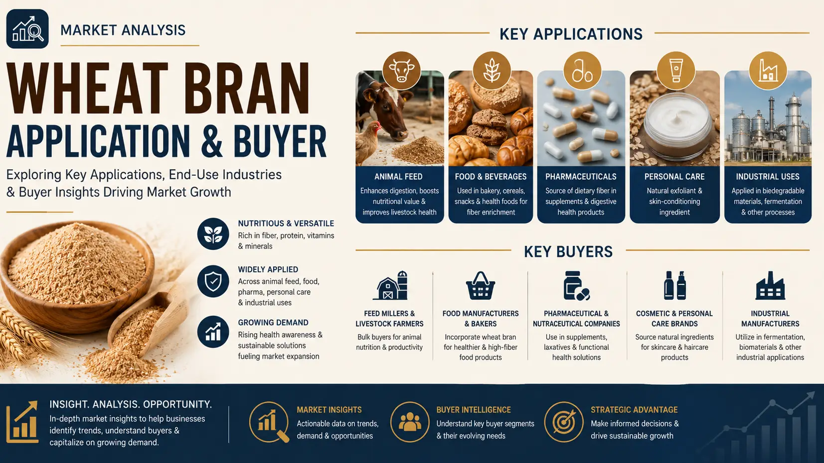 Wheat Bran Market Applications and Industrial Buyers Outlook in 2026