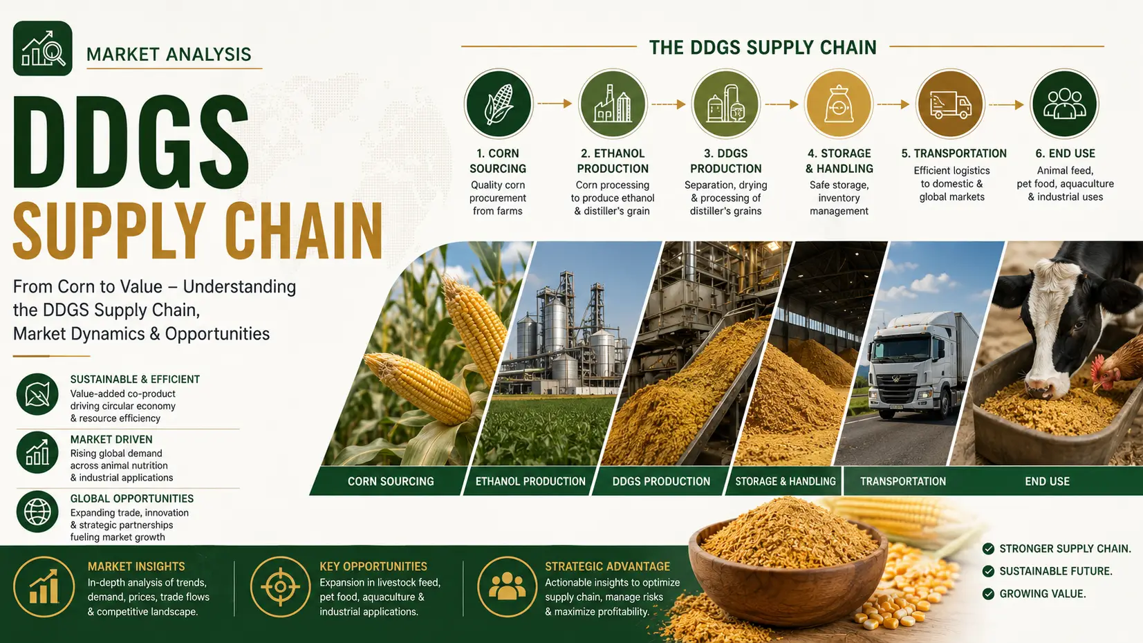 DDGS Supply Chain Outlook 2026: Trade Flows, Pricing & Global Feed Demand