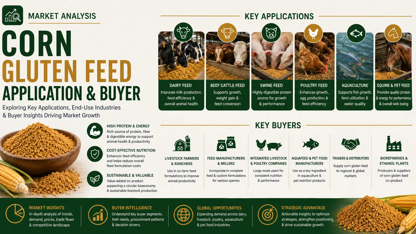 Corn Gluten Feed Market 2026: Applications and Key Global Buyer Dynamics