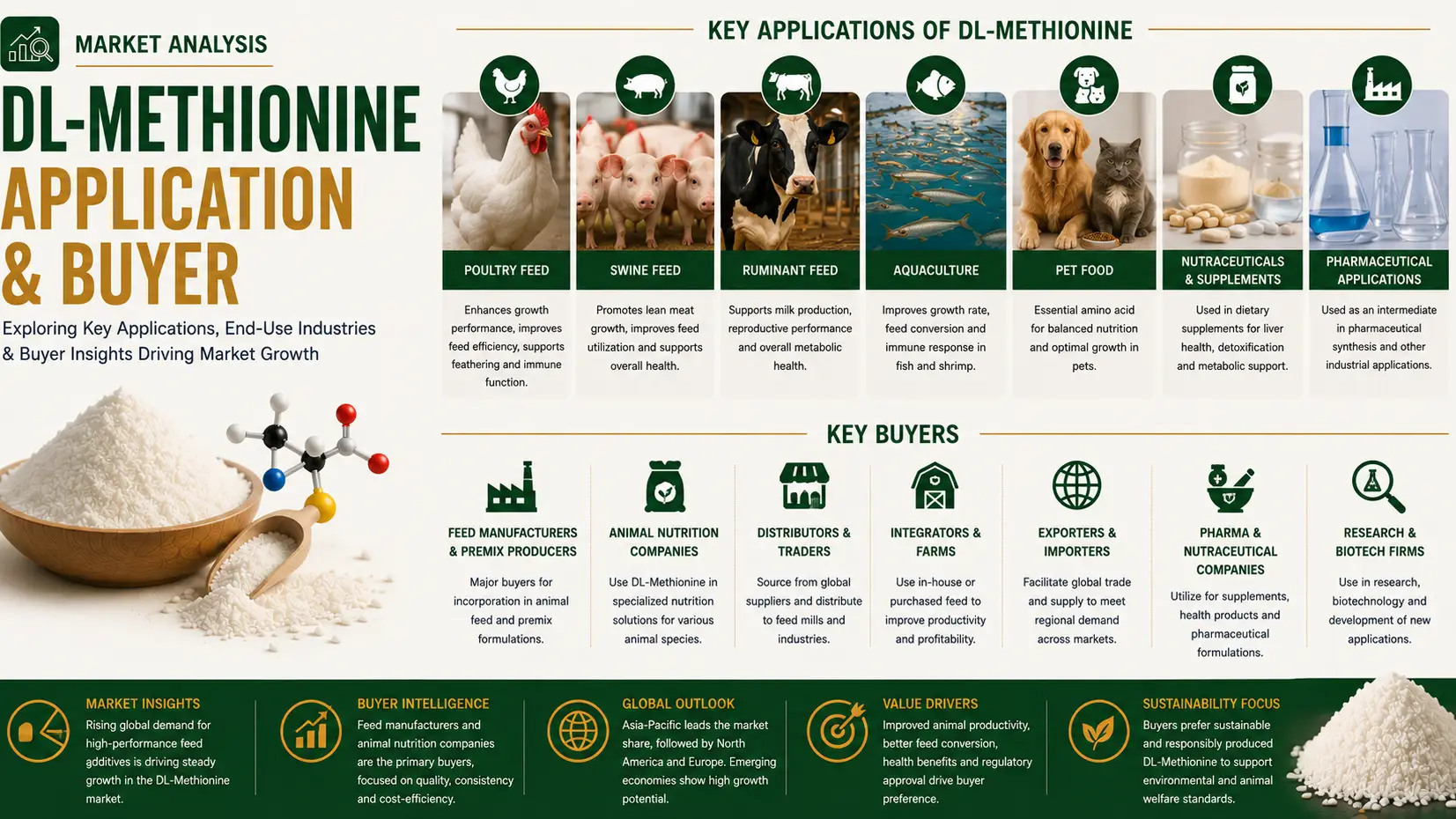 DL Methionine Market 2026: Applications and Buyer Dynamics Overview