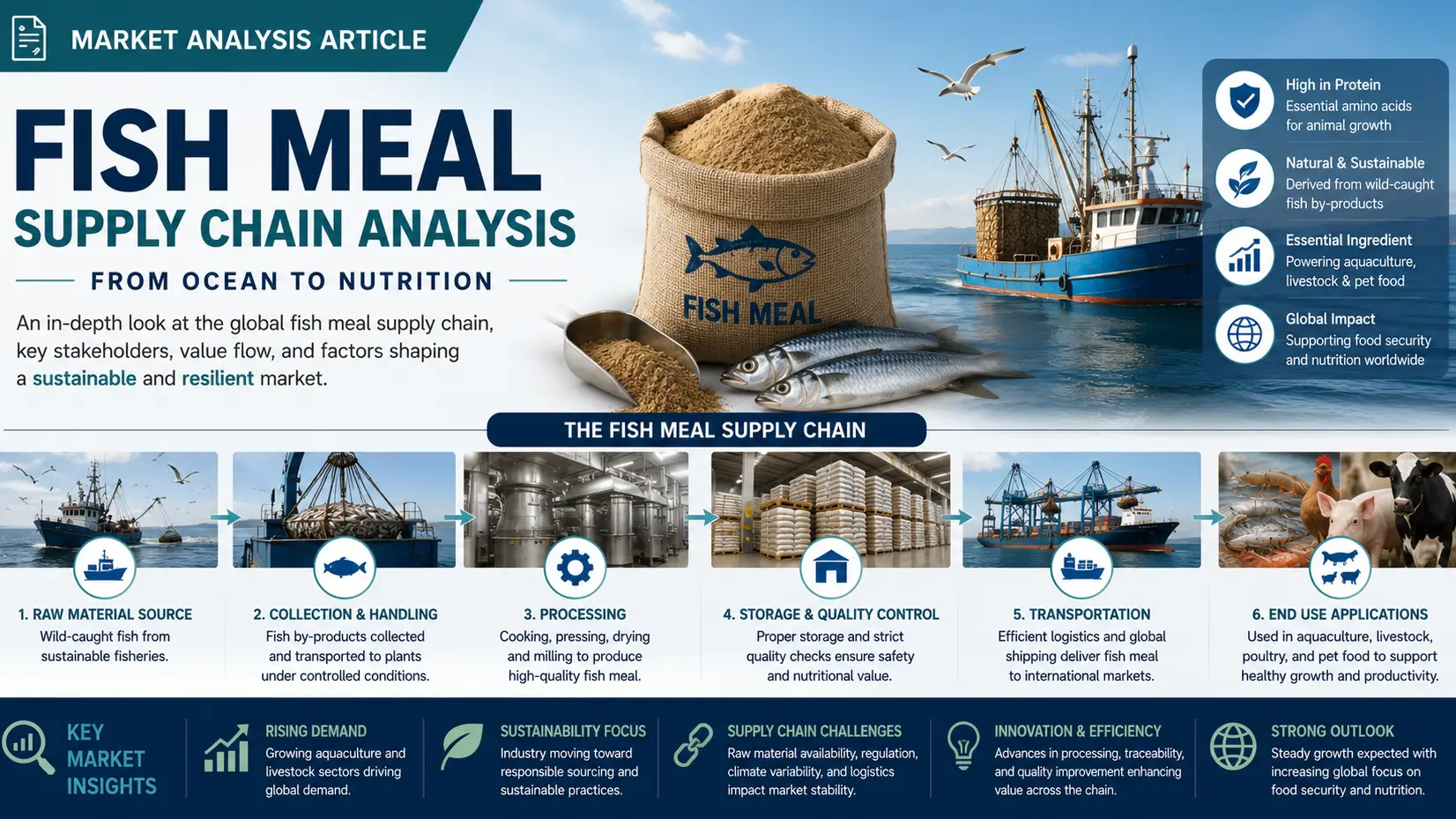 Fish Meal Supply Chain Outlook 2026: Pricing, Trade, and Production Trends