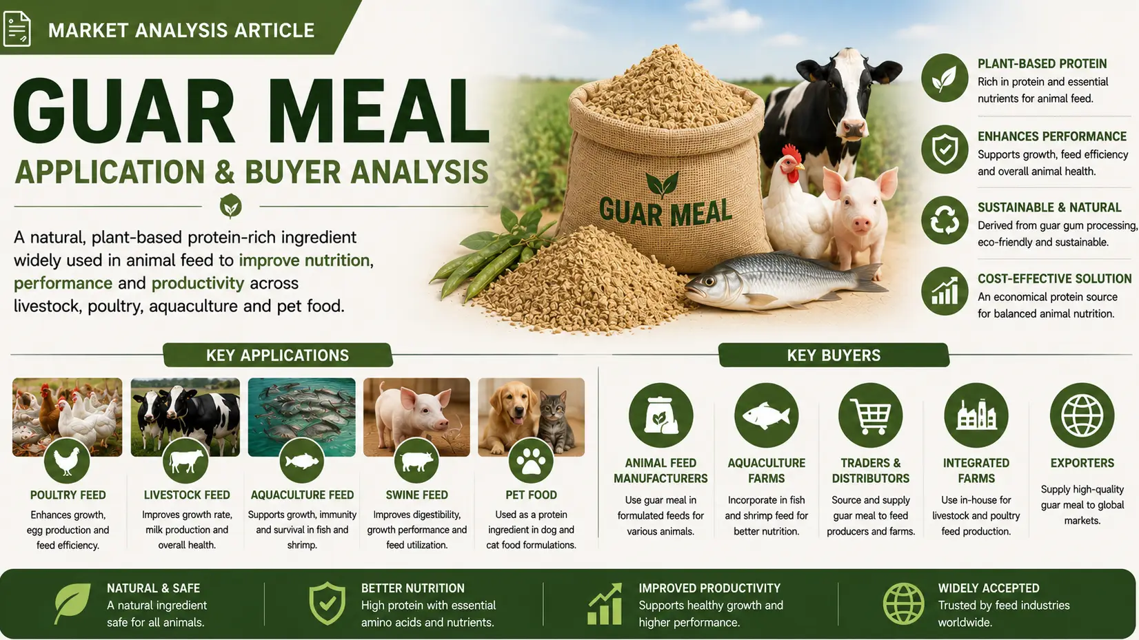 Guar Meal Market 2026: Applications, Buyers, and Global Feed Industry Demand