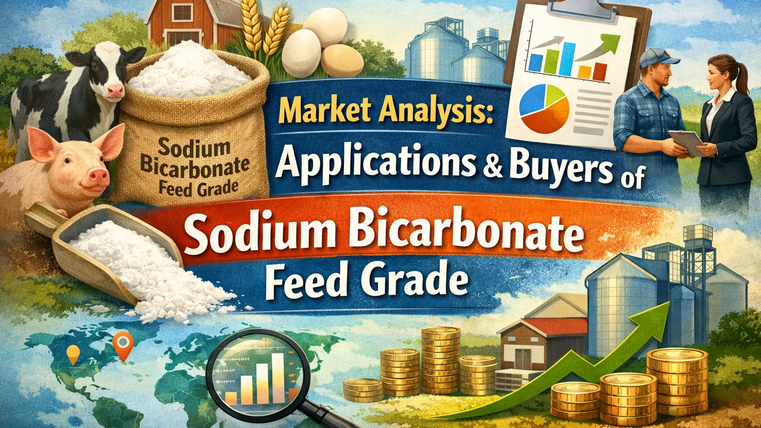 Mercado mundial de bicarbonato de sodio apto para piensos 2026: aplicaciones y tendencias de compra