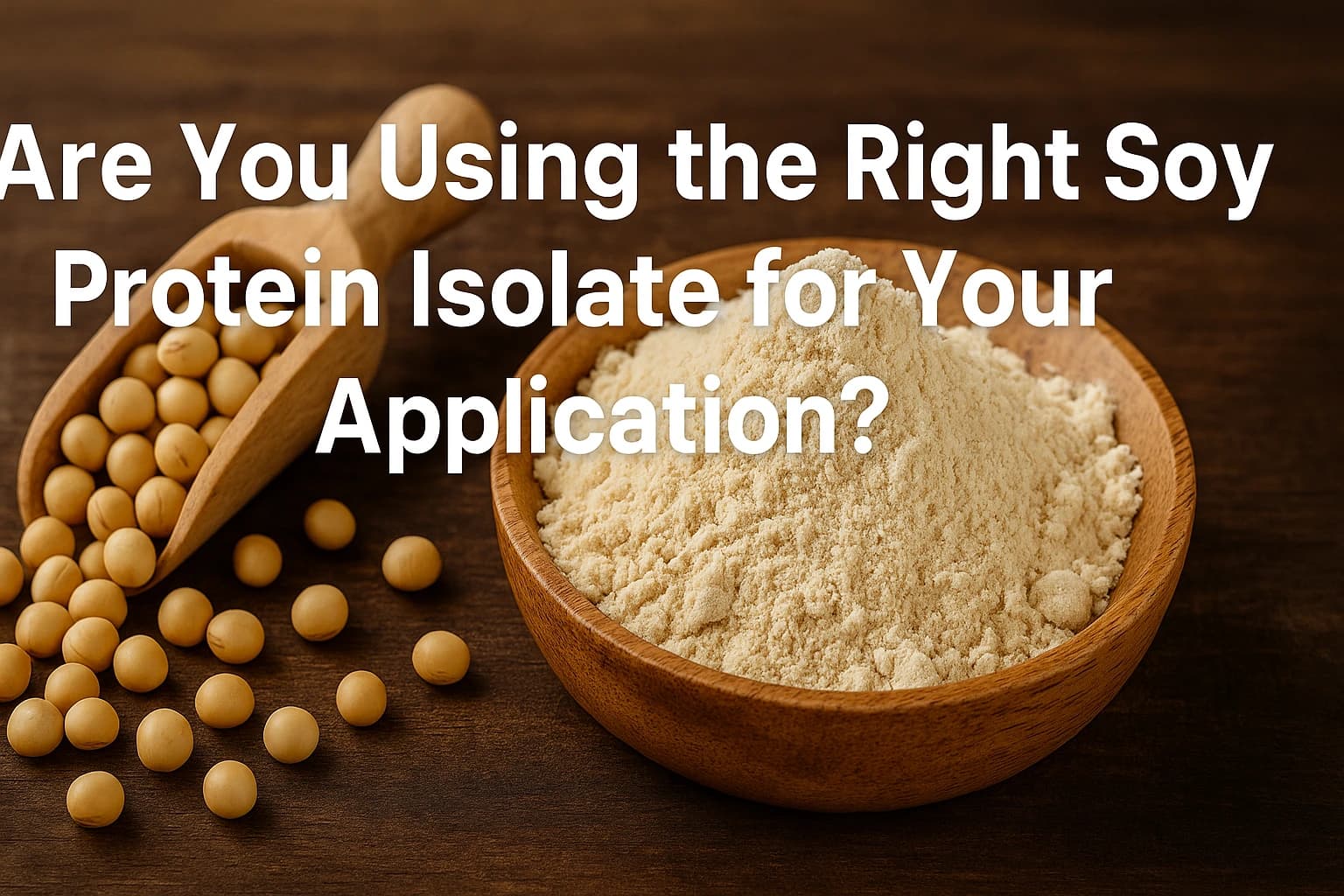 Are You Using the Right Soy Protein Isolate for Your Application?