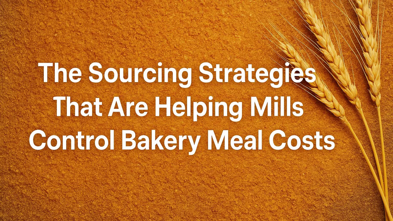 The Sourcing Strategies That Are Helping Mills Control Bakery Meal Costs