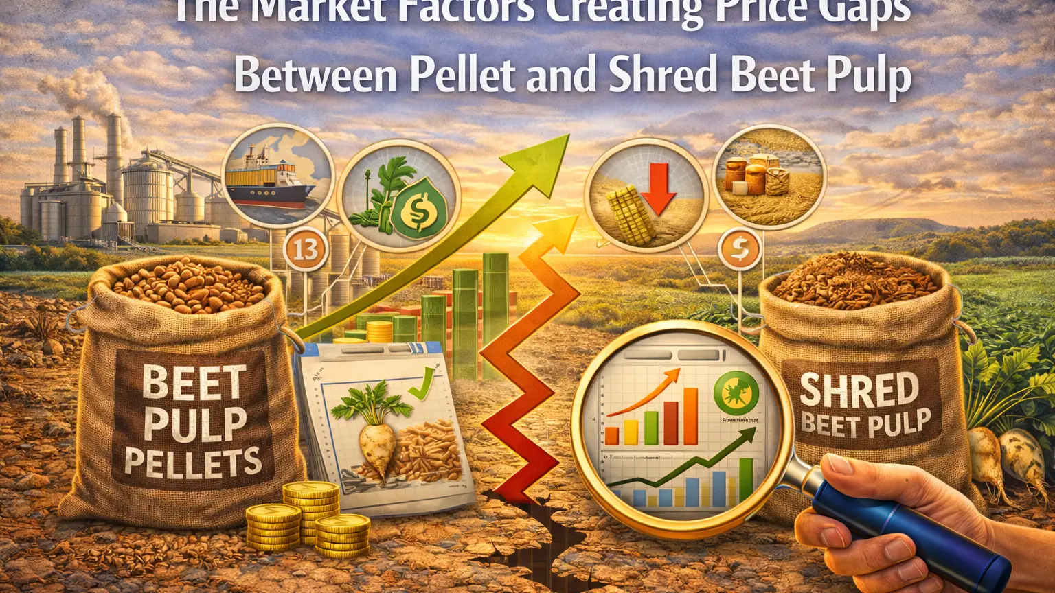 The Market Factors Creating Price Gaps Between Pellet and Shred Beet Pulp