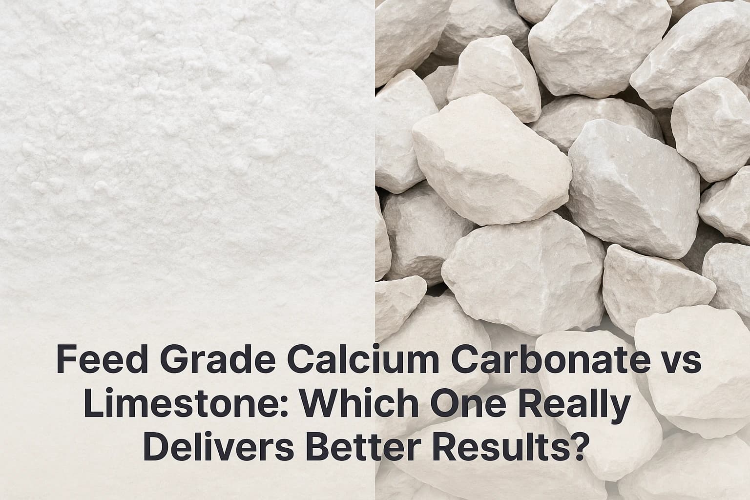 Feed Grade Calcium Carbonate vs Limestone: Which One Really Delivers Better Results?