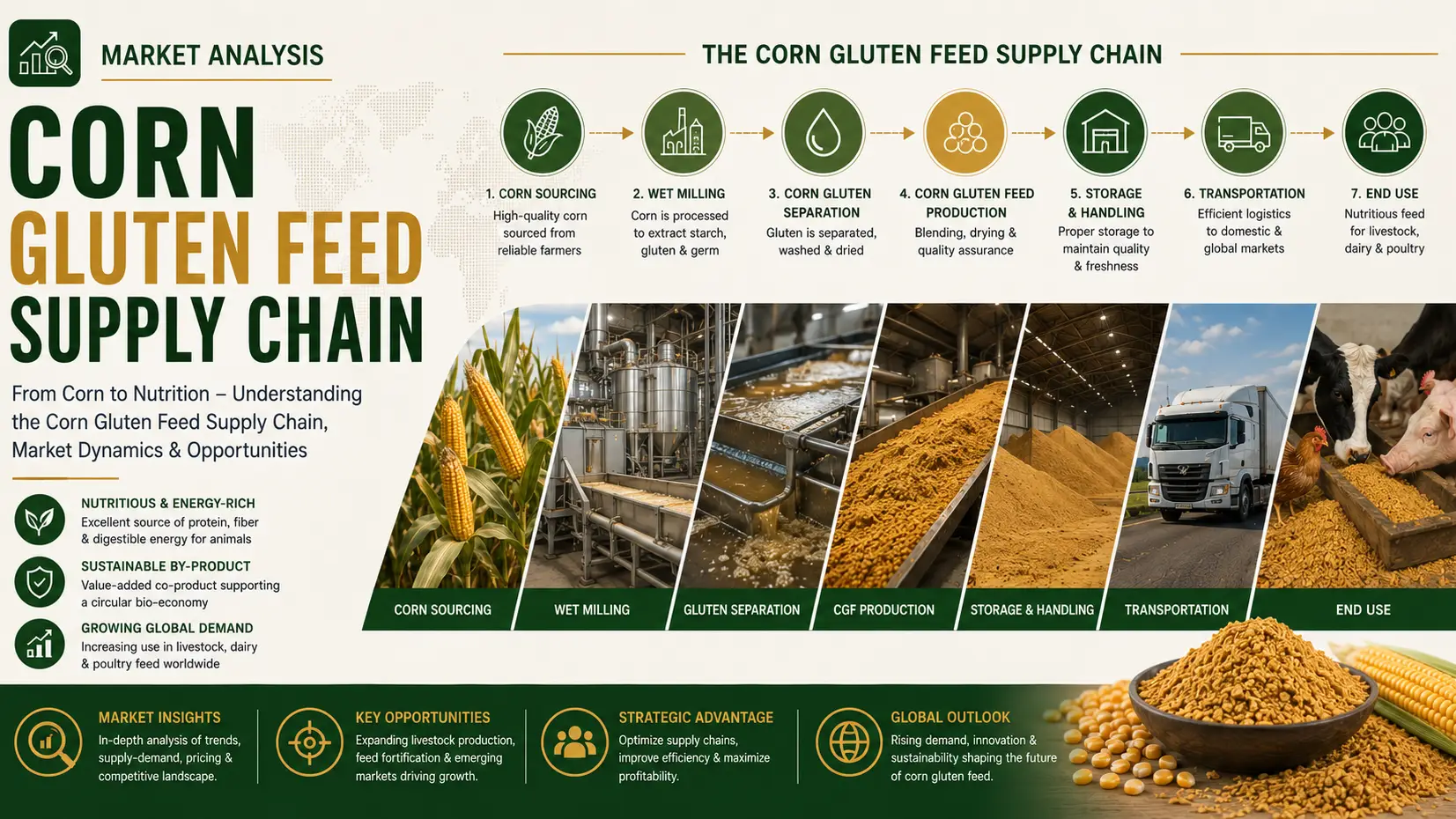 Global Corn Gluten Feed Supply Chain Outlook and Trade Dynamics 2026 Analysis