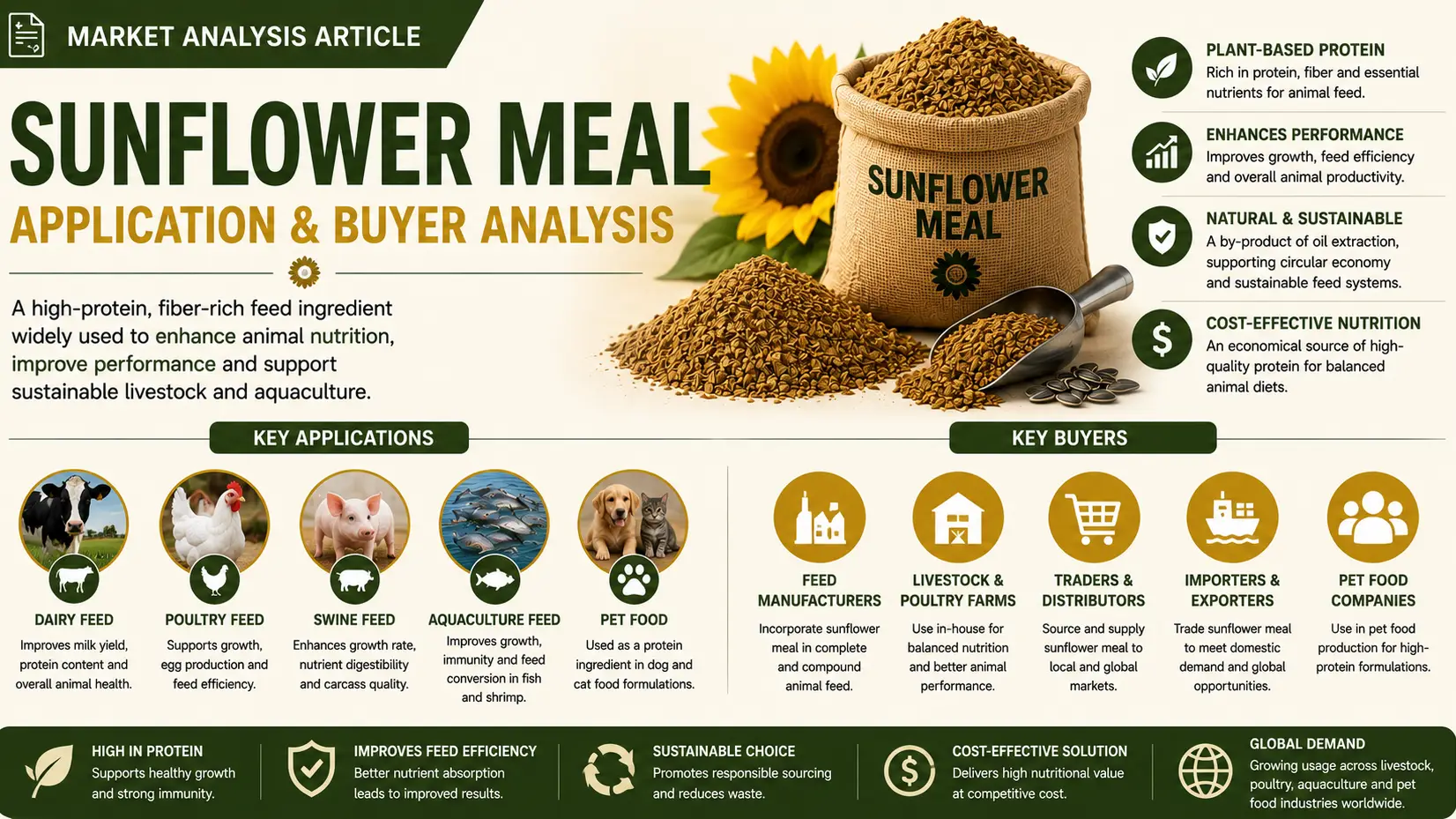 Sunflower Meal Market 2026: Expanding Feed Applications and Global Buyer Demand