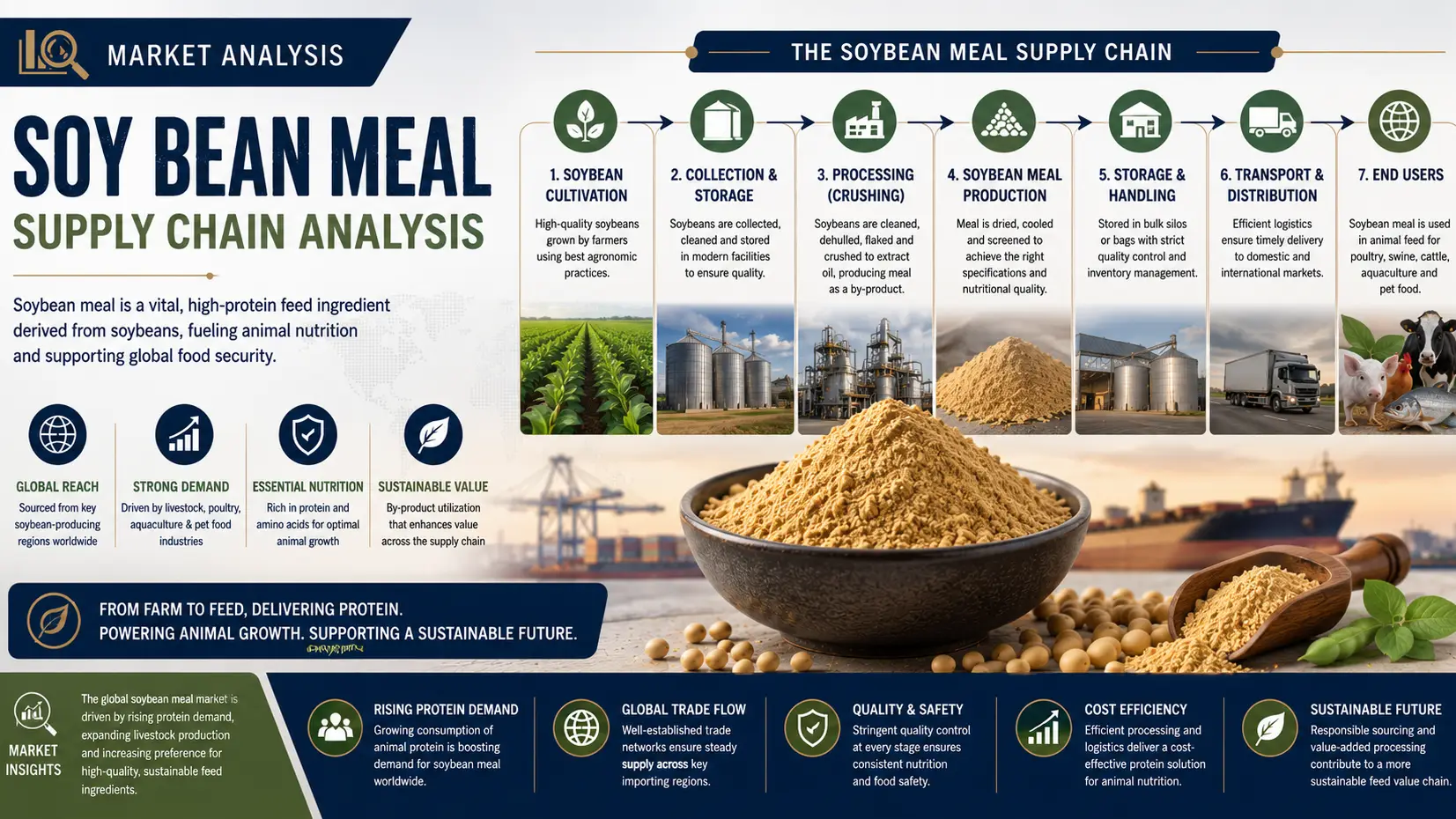 Soybean Meal Supply Chain Dynamics and Trade Flow Outlook in 2026