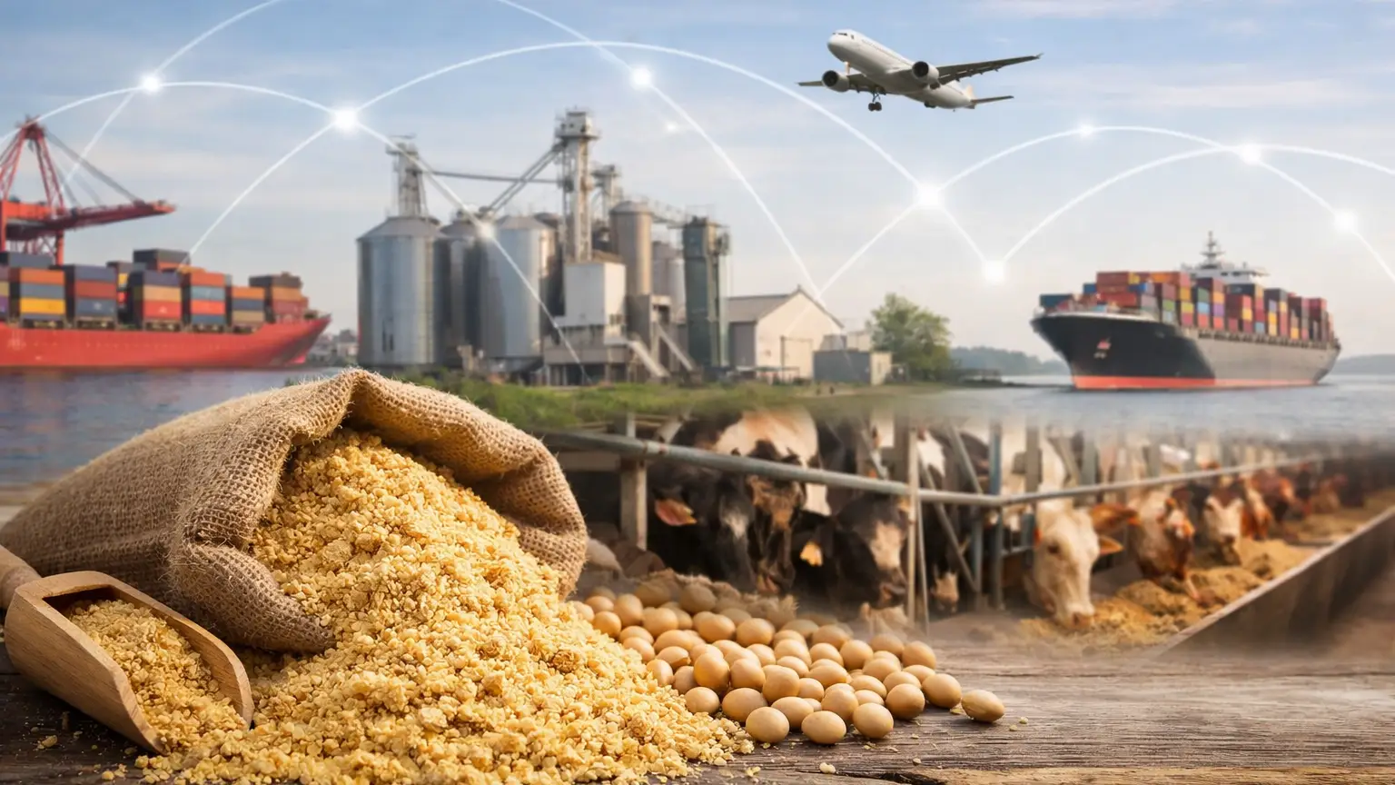 Mercado asiático de harina de soja del primer trimestre de 2026: demanda de piensos y fuentes de proteínas
