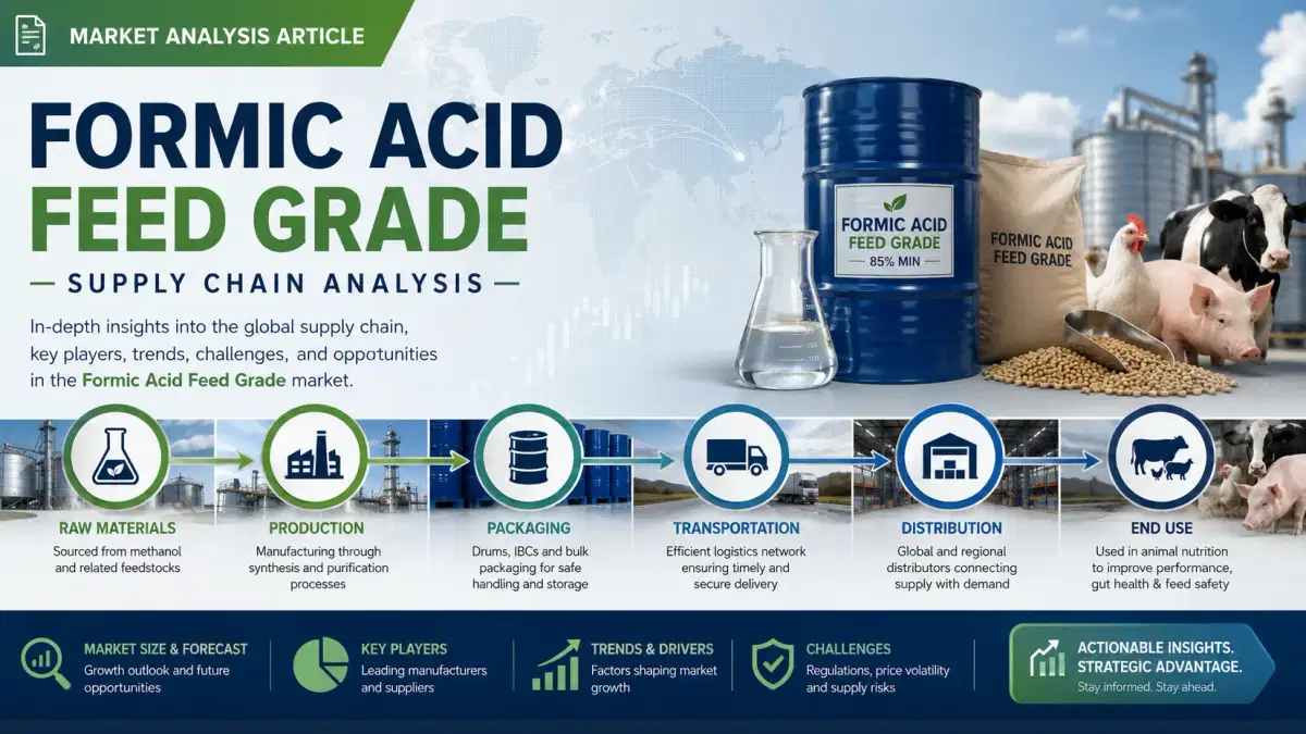 Formic Feed Grade Supply Chain Outlook 2026 Amid Rising Feed Biosecurity Demand