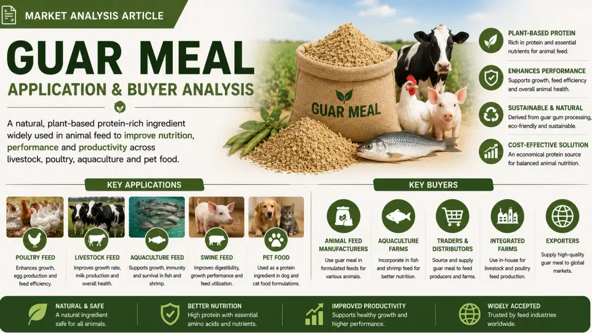 Guar Meal Market 2026: Applications, Buyers, and Global Feed Industry Demand